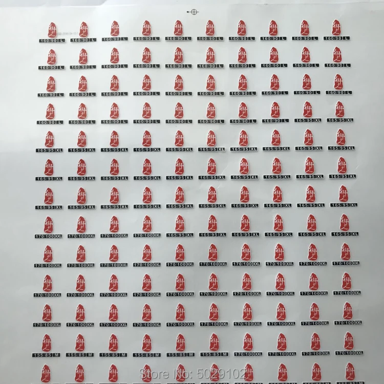 Изготовленный На Заказ утюг для одежды на этикетках теплопередачи