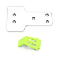 12428 0364 front bottom protection aluminum sheet and front bumper for wltoys 12428 12427 rc car spare parts