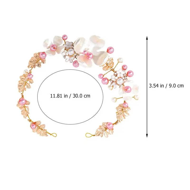 

1pc Girl Pearl Hair Hoop Decor Pearl Elegant Hair Hoop Haircut Decor for Performance Wedding Daily Dress Decor