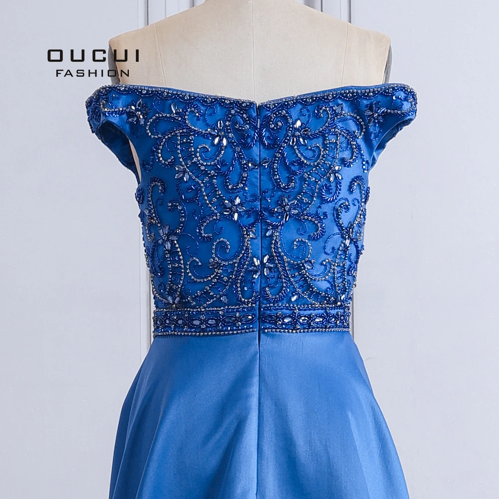 Женское вечернее платье с открытыми плечами ТРАПЕЦИЕВИДНОЕ ПЛАТЬЕ до пола для