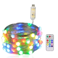 10m 33ft built in ic individual control usb rgb led string light 12 modes remote control for christmas home party
