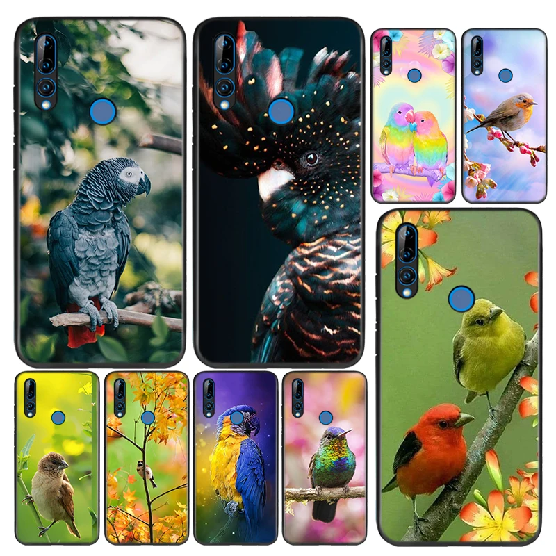 

Silicone Cover Animal Parrot Bird For Huawei Honor 9 9X 9N 8S 8C 8X 8A V9 8 7S 7A 7C Pro lite Prime Play 3E Phone Case