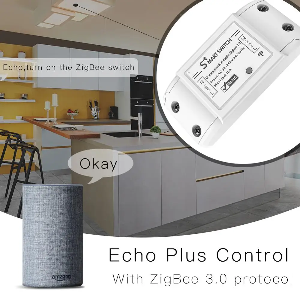 Tuya Zigbee – contrôleur marche/arrêt 3.0, 16a, 2500W, avec application de commande à distance, Module pour maison connectée, AC 90-265V, application Smart LIfe