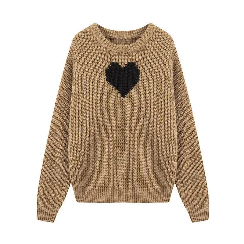 

Autumn and winter loose lazy love sweater women wear