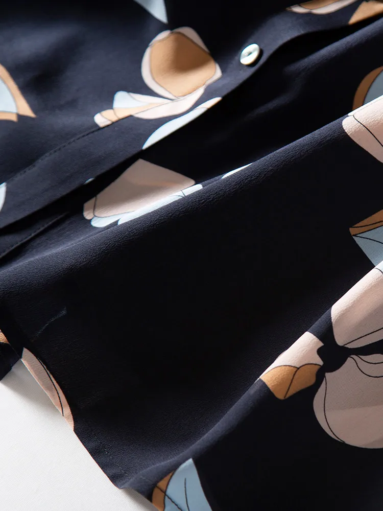 

Real 95% Silk Spring Vintage Dress Women Clothes Elegant Maxi Dress 2020 Ladies Dresses High Quality Print Dress Vestidos