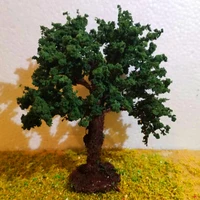 15 cm simulation architecture model with base material railway military green layout model of tree
