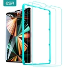 Закаленное стекло ESR 2 шт. для iPad Pro 11 12,9 202120202018 HD, прозрачное стекло, Защита экрана для iPad Pro 2021, пленка для экрана, стекло