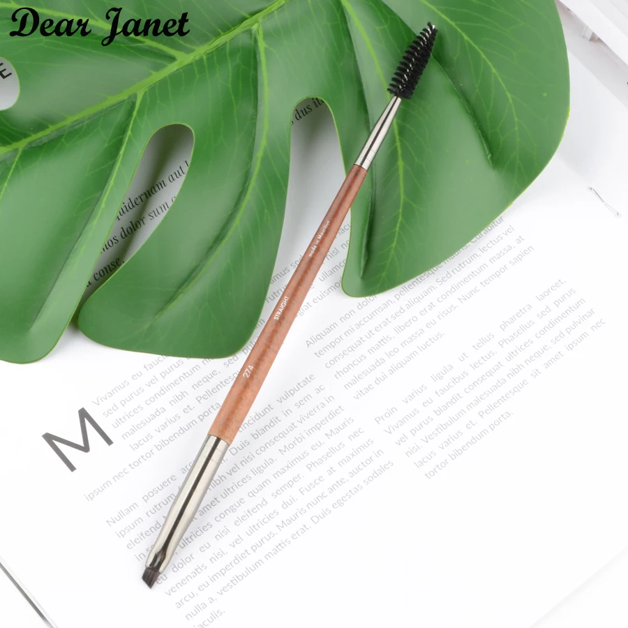 1 шт. #274 двухсторонняя угловая кисть для бровей и глаз кисточка макияжа из