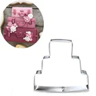 1 шт. Чемодан багажник Нержавеющаясталь печенья ножи, выпечка Кухня аксессуары Fondant (сахарная) Инструменты для украшения торта бисквитная формочка Кондитерская