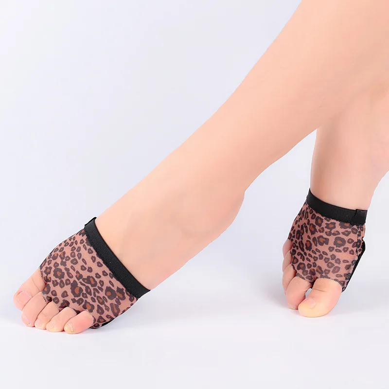 Leopard Lyric/; Танцевальная обувь для женщин; женские туфли-стринги с пятью отверстиями для современных танцев; танцевальные туфли; балетки для фитнеса - Цвет: Leopard