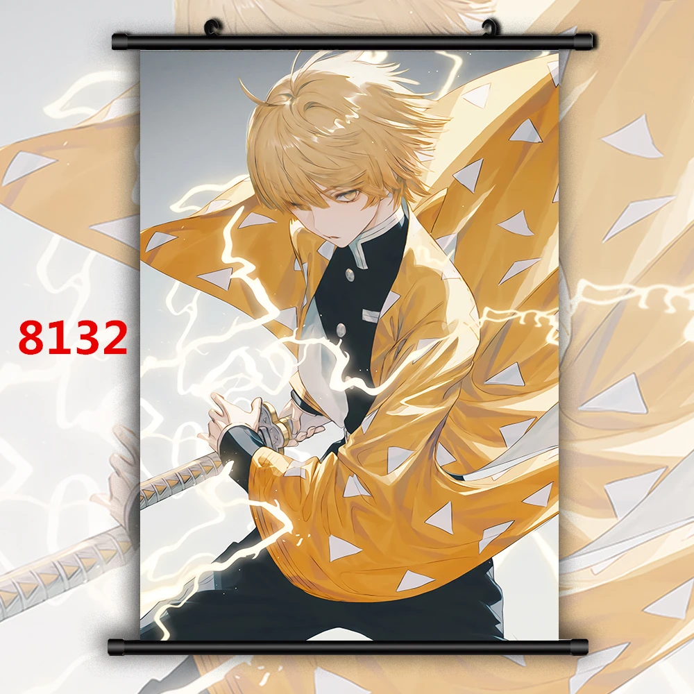 8132 Demon Slayer Kimetsu No Yaiba Аниме Манга плакат в рулоне - Цвет: 8132