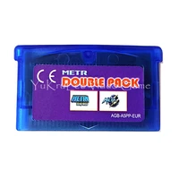 metroiddouble pack eu video game compilation cartridge console card for nintendo gba english language edition