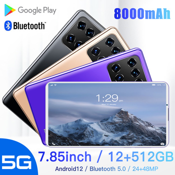 Tablet PC M12 Send Keyboard Android 12 Gift 12GB 512GB Pad WPS Office 8 Inch 48MP 5G Deca Core Dual Sim GPS Google Play Tablette