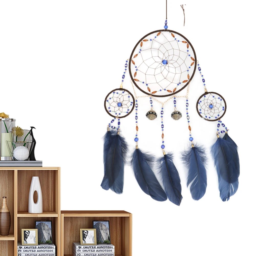 

Nordic Wall Decoration Dreamcatcher Wall Pendant Indian Feather Hanging Arts Dream Catcher Ornaments Girls Room Decor