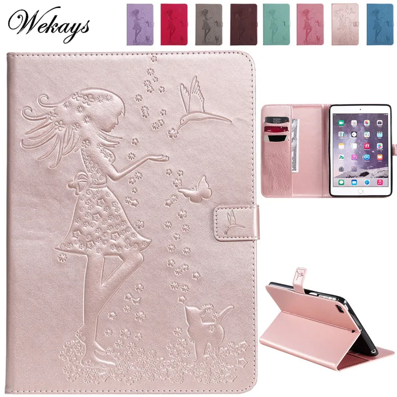 Чехол Wekays для Apple IPad Mini 1 2 3 4 5 7 9 дюйма мультяшный кожаный чехол девочки детей|Чехлы