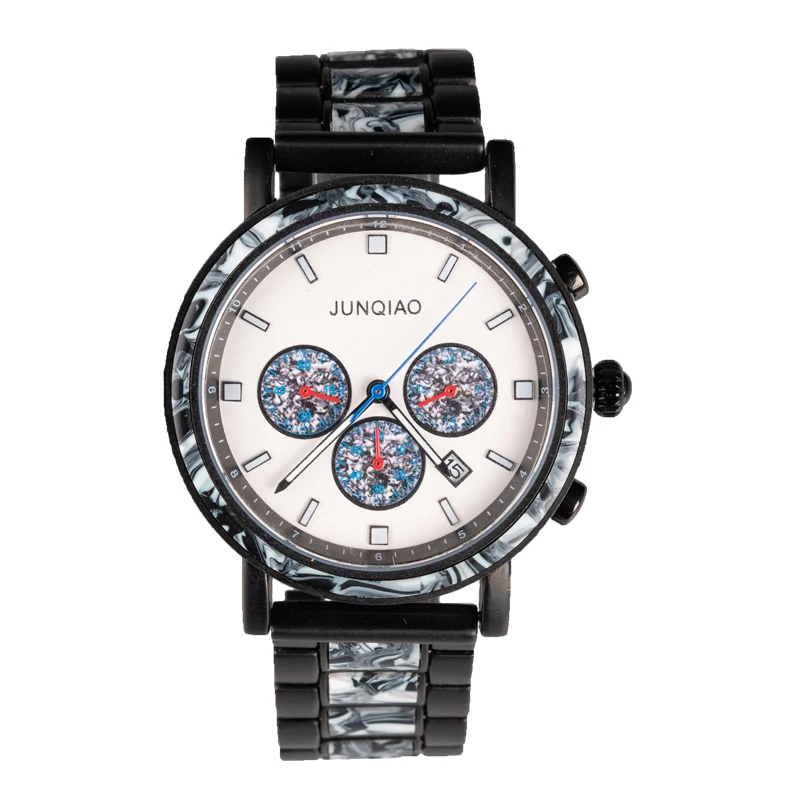 Часы наручные JUNQIAO Мужские кварцевые роскошные Брендовые спортивные модные