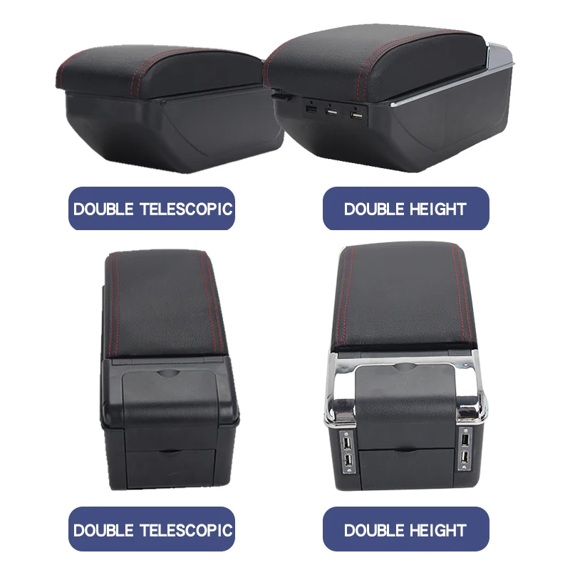 For Suzuki Vitara Armrest Box Universal Car Central Armrest Storage Box cup holder ashtray modification accessories