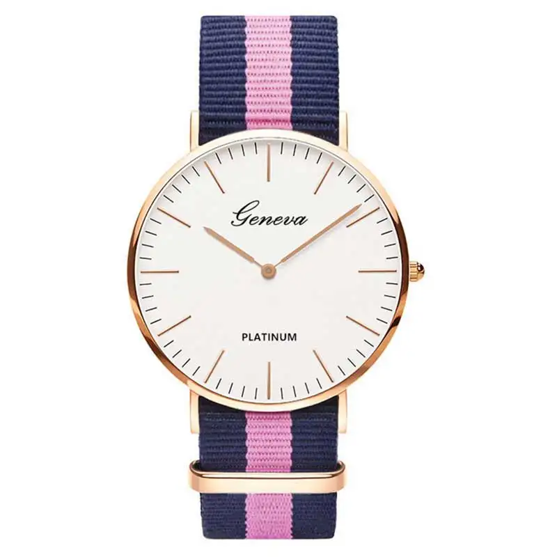 

Geneva Watches Men Ultra Thin Watches Nylon Strap Quartz Wristwatches Fashion Casual Watch Cheap Price Free Shipping Best Gifts
