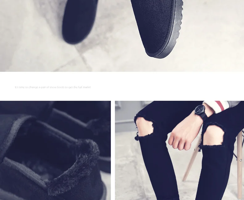 Зимняя обувь для мужчин; Мужская обувь; chaussure homme Hiver Chaussures Scarpe Uomo Invernali Winterschuhe Herren; мех