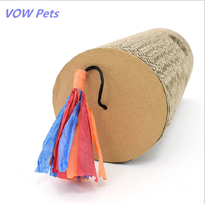 

VOW Pets Toy Cat Column Corrugated Cat Scratching PostBoard Interactive Toy Grinding Claw Toy Combo With Cats Claw Grinding Nail