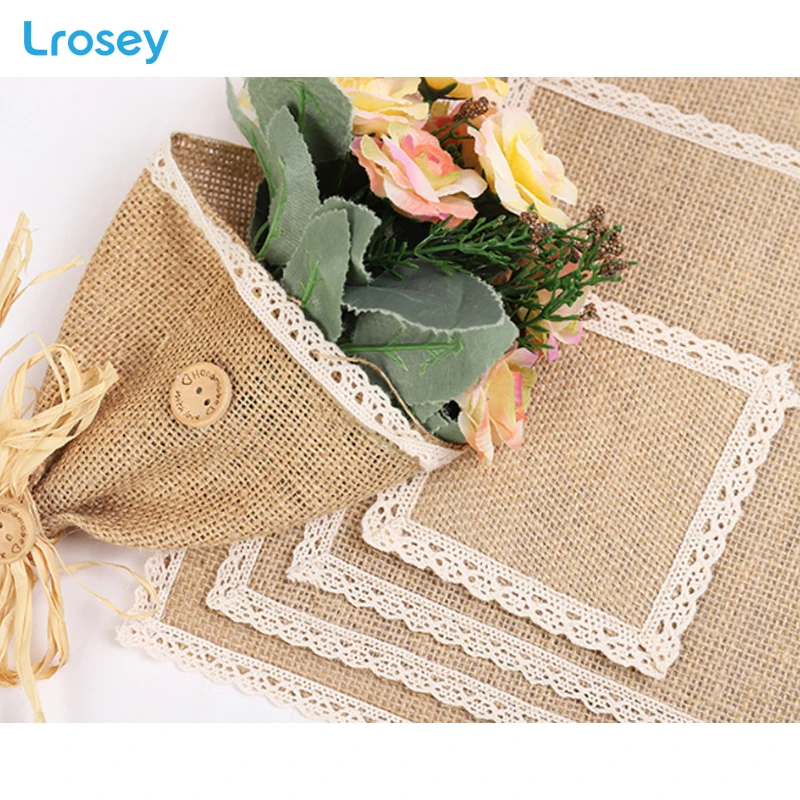 4 шт. скандинавские столовые приборы из льна термоизоляционные подставки