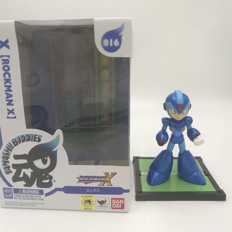 2 шт./набор 4 ''Мега человек фигурка игрушка Megaman Rockman синий 016 красный 017 Rokkuman модель куклы аниме фигурка Nendoroid фигурка