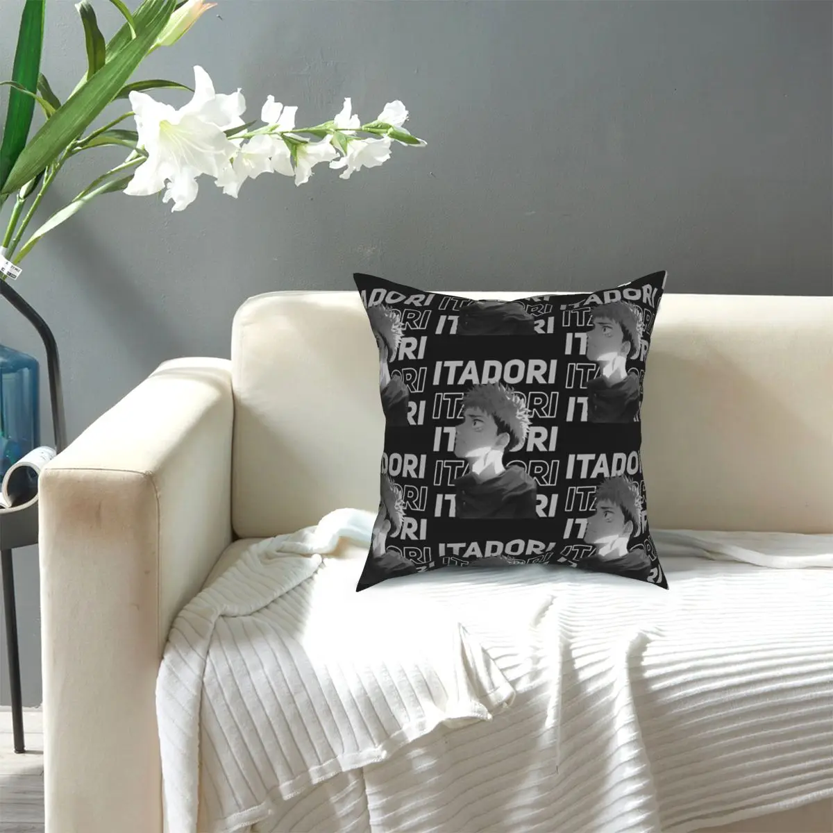 

Jujutsu Kaisen Outro Pillowcase Printing Polyester Cushion Cover Gift Pillow Case Cover Zipper 45X45cm Pillowcover Home Decor