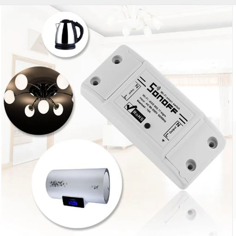 2/3/5/6/8/10 шт. Sonoff Basic умный дом переключатель Wi-Fi Беспроводной дистанционного Управление светильник таймер DIY модули 10A/2200W через Ewelink