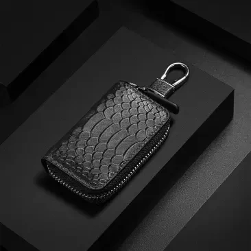 Черный Xiaomi VLLICON кожаный Простой мешок с застежкой-молнией мужские и женские применяется мешочек для монет, ключей чехол легко носить с собой высокое качество кожаная сумка - Цвет: Черный