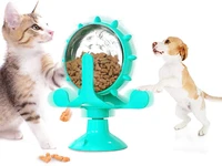 cat treat dispenser toy dog windmill interactive toys pet slower food puzzle feeder puppy exercise wheel treadmill cats toys