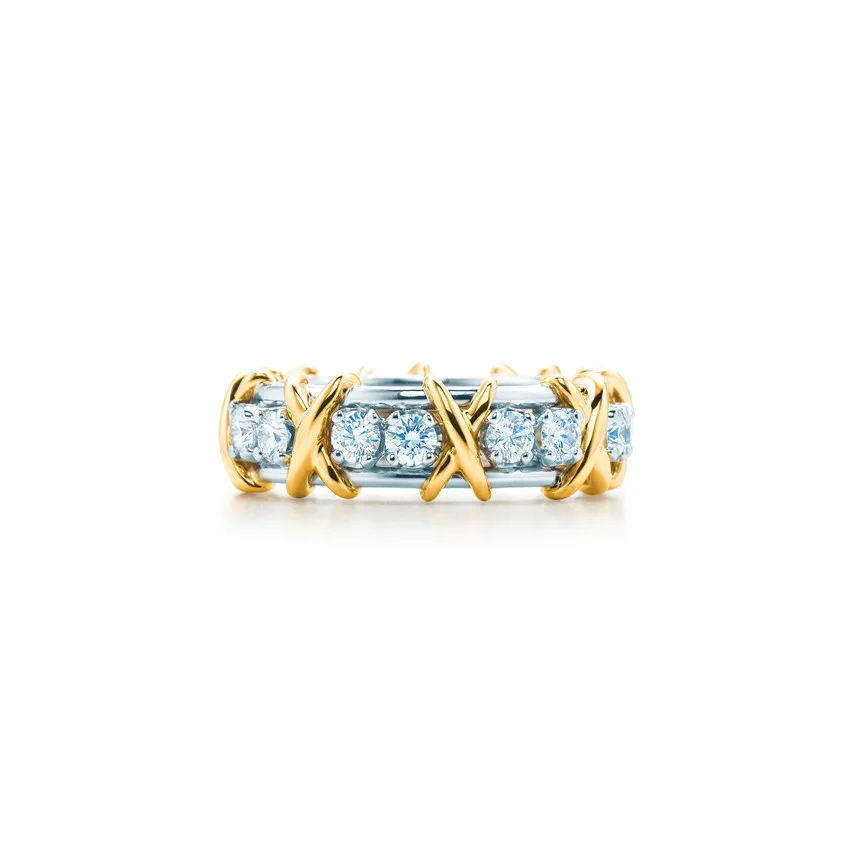 

Fashion classic hot style ring inlaid stone letters