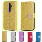 Роскошный кожаный чехол-книжка с блестками и бриллиантами для Oppo A5 2020, чехол для телефона Oppo A9 2020