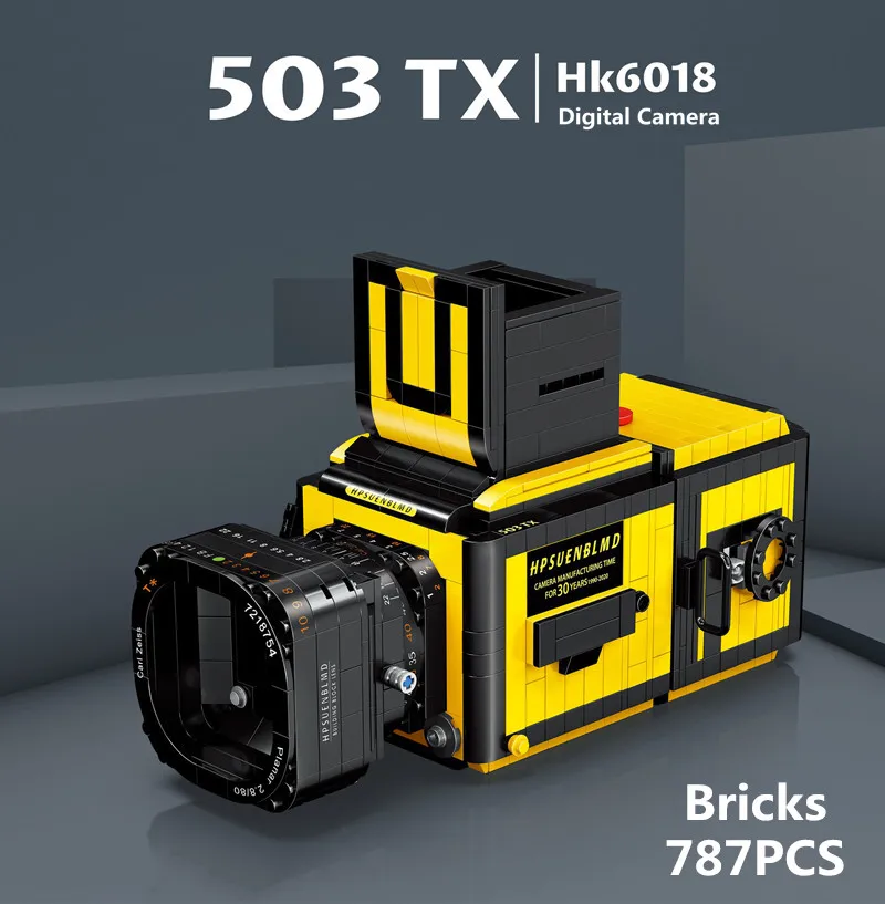 

627pcs Moc Retro Simulation Digital Camera Building Blocks Creative Model Diy Bricks Educational Toys For Children Kids Gift