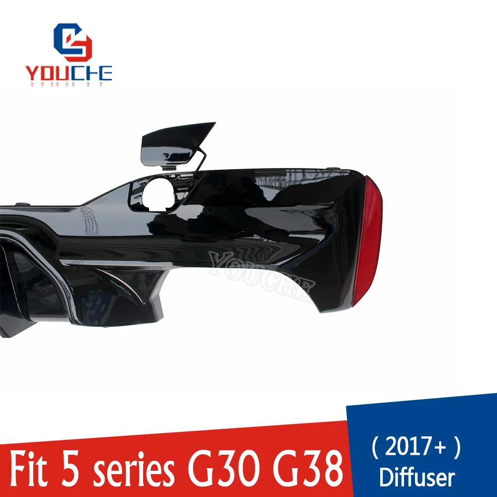 G30 задний бампер диффузор спойлер для BMW 5 серии 4-дверный седан 2017 + ABS Пластик