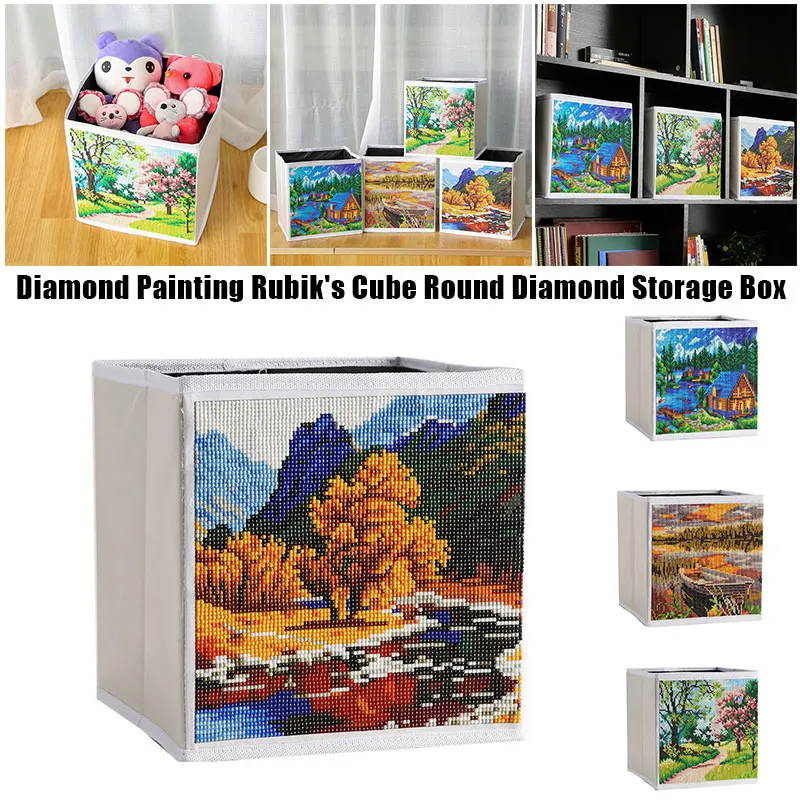

5D DIY Diamond Painting Kit Painting Storage Box with Pen Tool Resin Diamond for Home Decorations for Adult DTT88