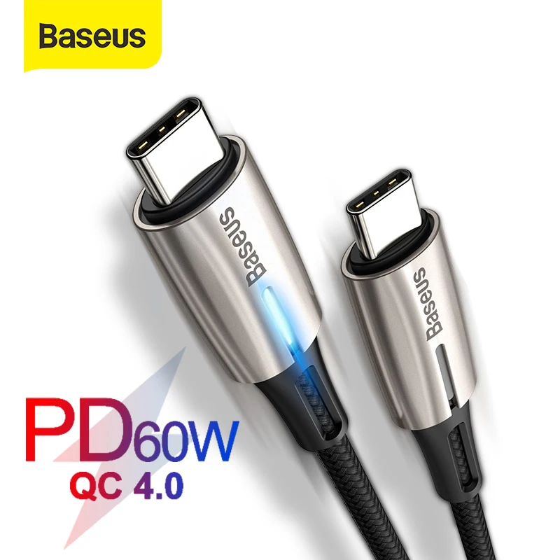 Кабель Baseus USB C – чёрный 1м/2м|Кабели для мобильных телефонов| |