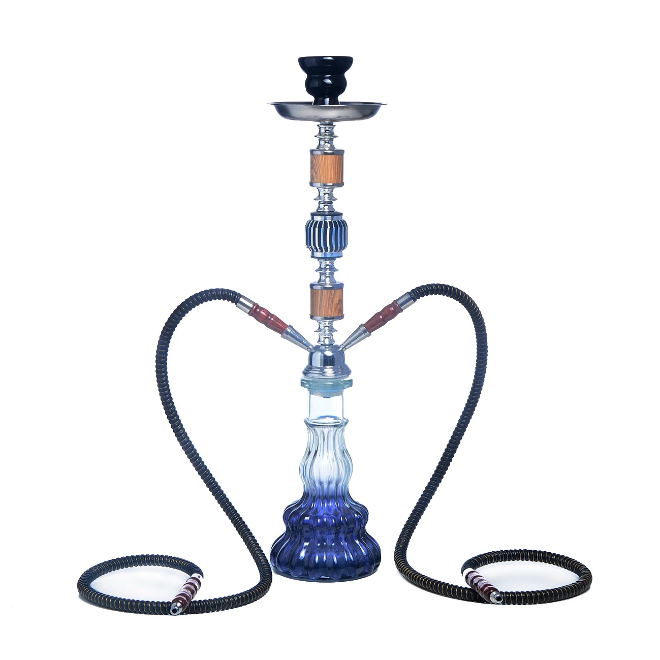 

Glass Hookah Narguile Completo Chicha Double Hose Shisha Pipe Cachimba Pipa Nargile Handicraft Decoration Accessories