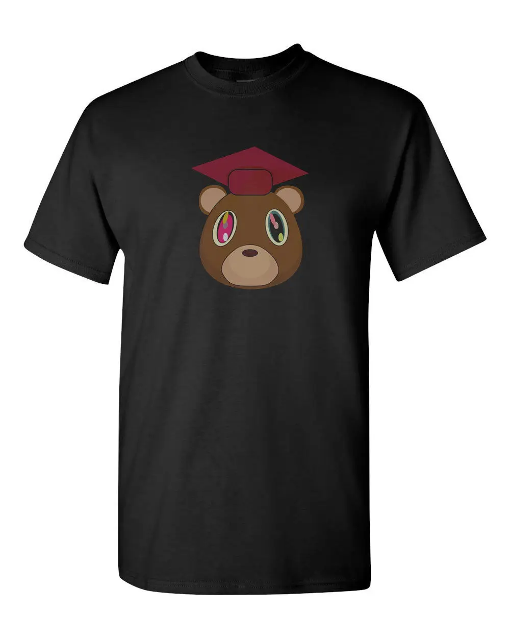 Kanye West Graduation Bear хип хоп альбом Мужская Футболка Gildan тройник новые дешевые оптовые