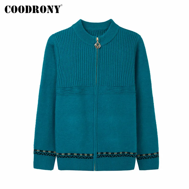 

COODRONY Brand Autumn Winter Knitted Female Elegant Casual Sweaters 2021 Streetwear Fashion Women's Turtleneck Cardigans W1437