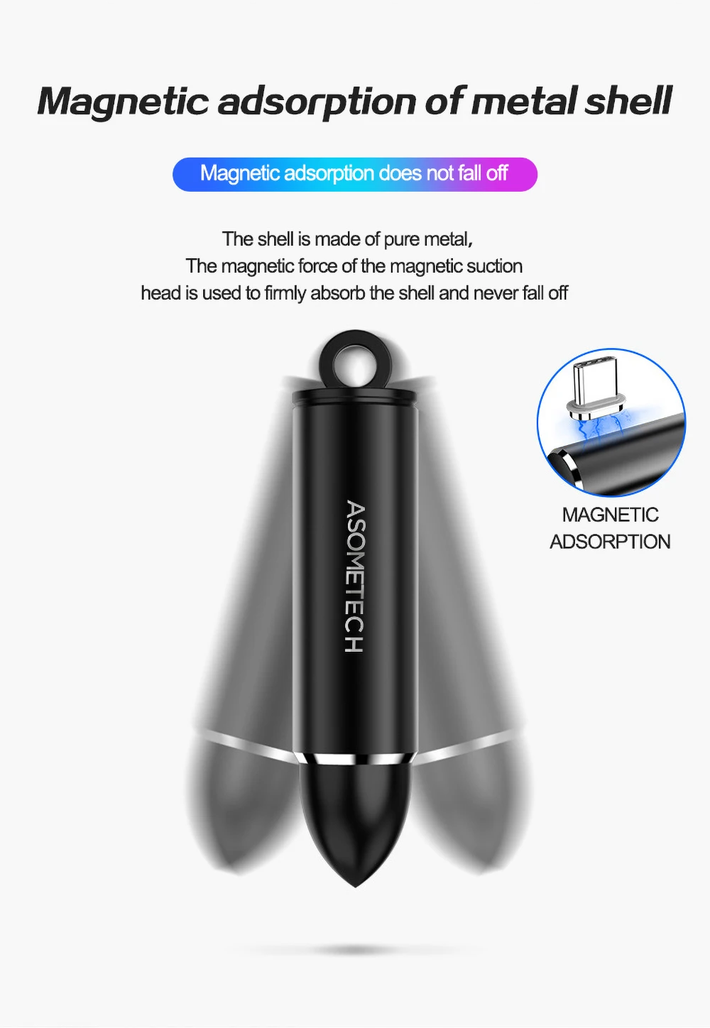 Магнитный разъем для хранения коробка адаптер для iPhone Micro usb type C Unversal мини портативный металлический магнит зарядное устройство штекер контейнер для хранения