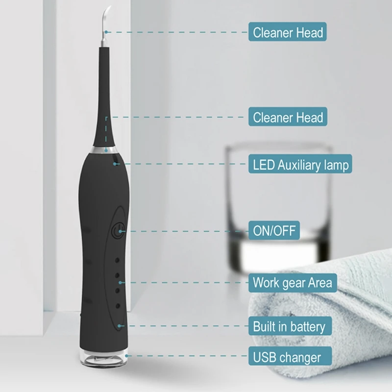 

Electric Scaler Calculus Remover Whitening Teeth Instrument Flushing Device