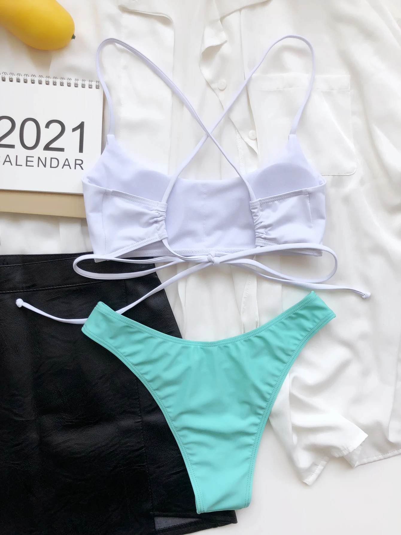 

Thong Brazilian Bikini Woman 2021 Sexy Female Bikini Set Separate Solid Swimsuit Women Swimwear String Bathing Suits Women Swim