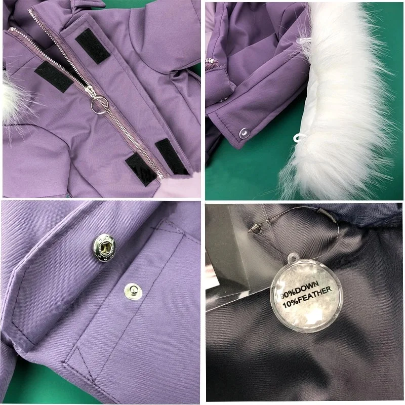 Модный пуховик для собак одежда щенков зимний теплый свитер толстовка с