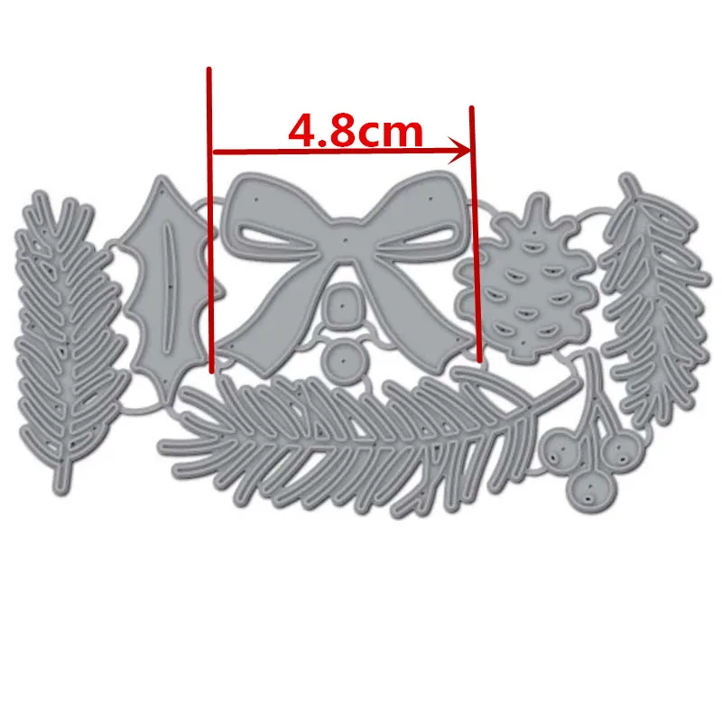 Рождественский бант Ilex конус сосны металлические Вырубные штампы трафареты