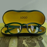 green johnny depp glasses men women optical glasses frame brand design computer transparent eyeglass acetate vintage with box