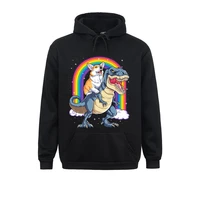 corgi riding dinosaur t rex funny space galaxy rainbow gifts sweatshirts long sleeve fashion men hoodies group hoods