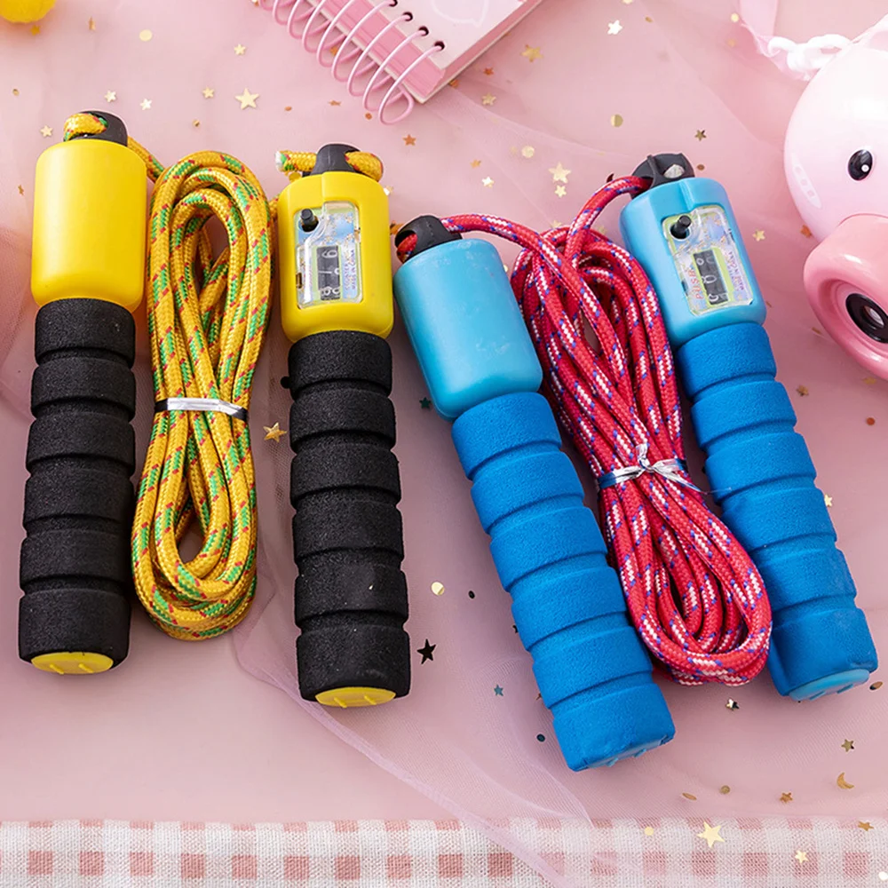 

3pcs Automatic Counting Jump Rope Skipping Rope Fitness Workout Weight Sports Accessories for Gym Training Game (Random Color)