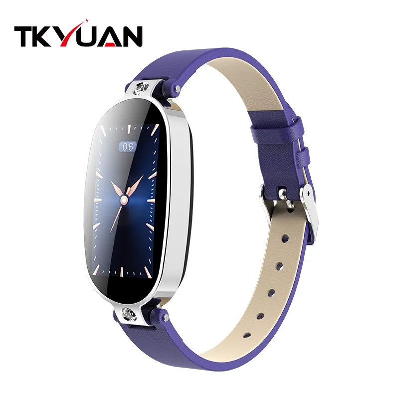 blue TKYUAN B79 Смарт-часы для женщин PPG+ ECG Дамский умный Браслет монитор сердечного ритма кровяное давление напоминание о звонке умный Браслет - Цвет: blue