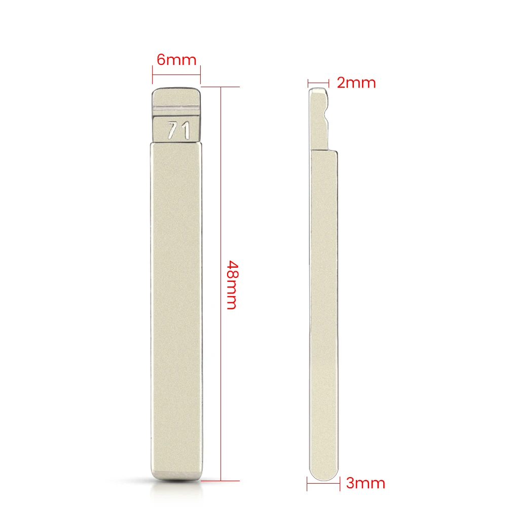 

KEYYOU дистанционный KD Blade 71 # HU100 заготовка для GMC Chevrolet Cruze Camaro Equinox Opel Buick для замены оригинального ключа