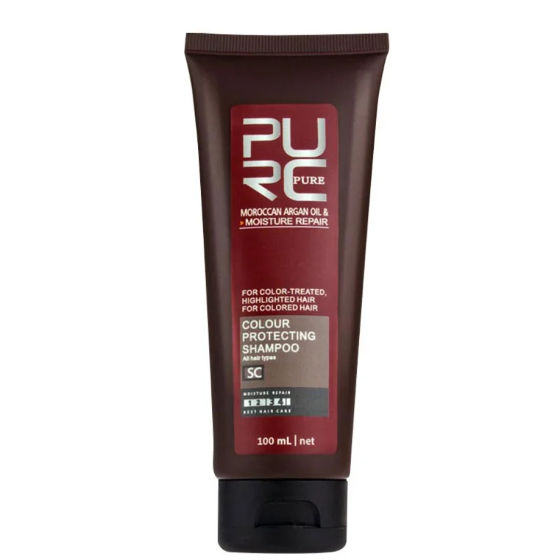 Шампунь с аргановым маслом защищающий цвет волос после окрашивания яркий не